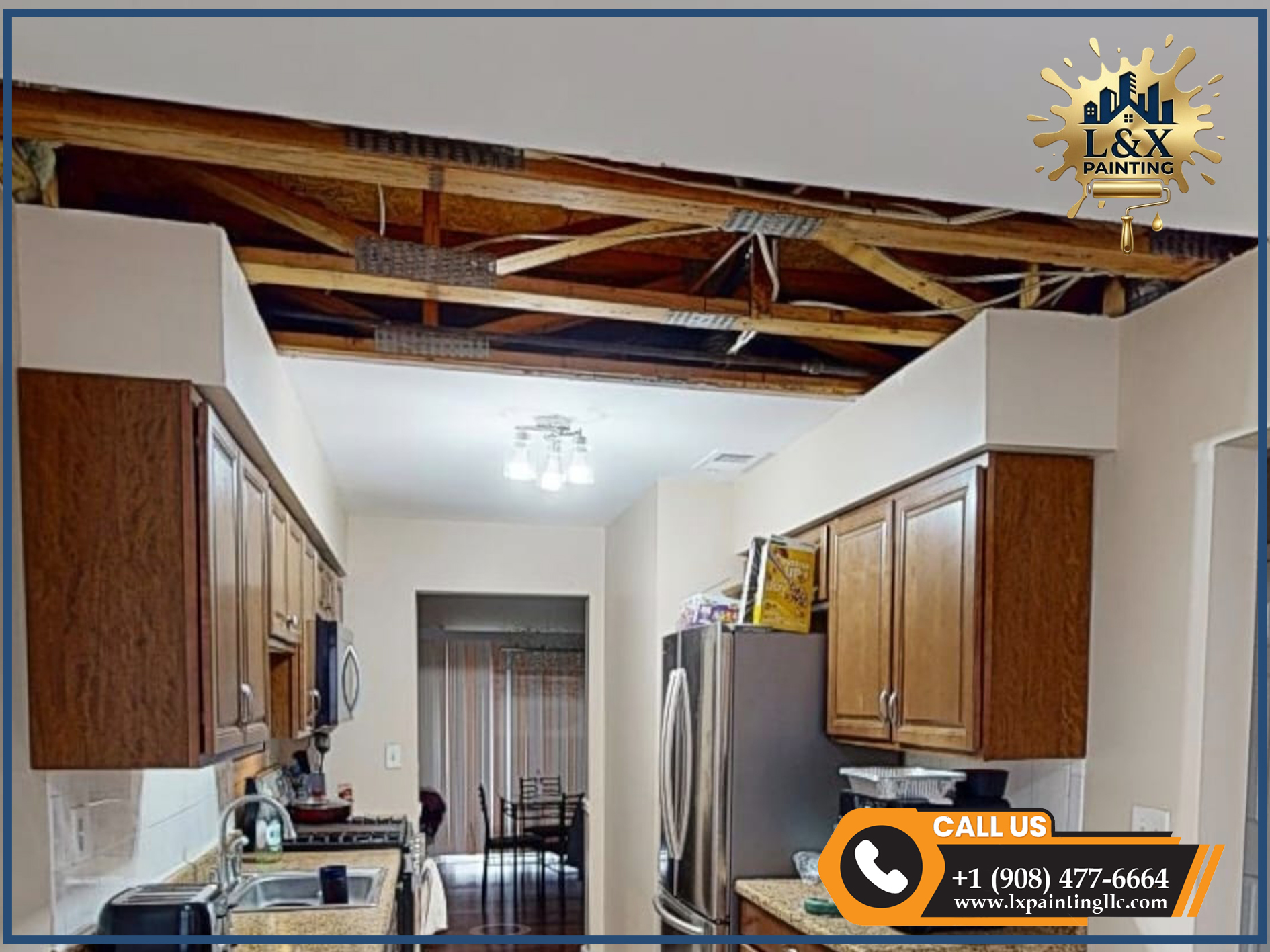 Before - Complete Remodel: Ceiling & Interior Finishes