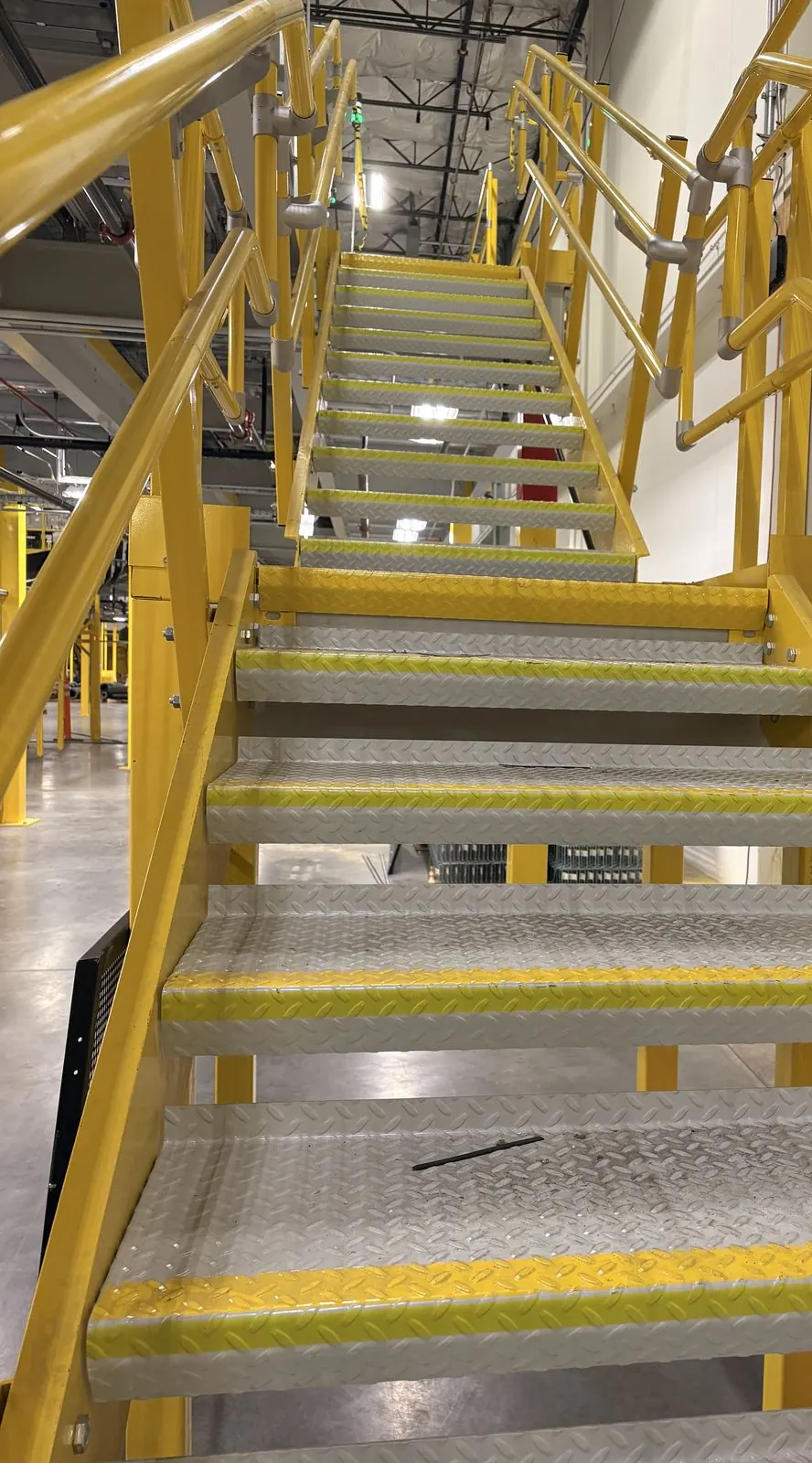 Finished work: Commercial Warehouse Safety Painting - Carteret, NJ by L&X Painting LLC
