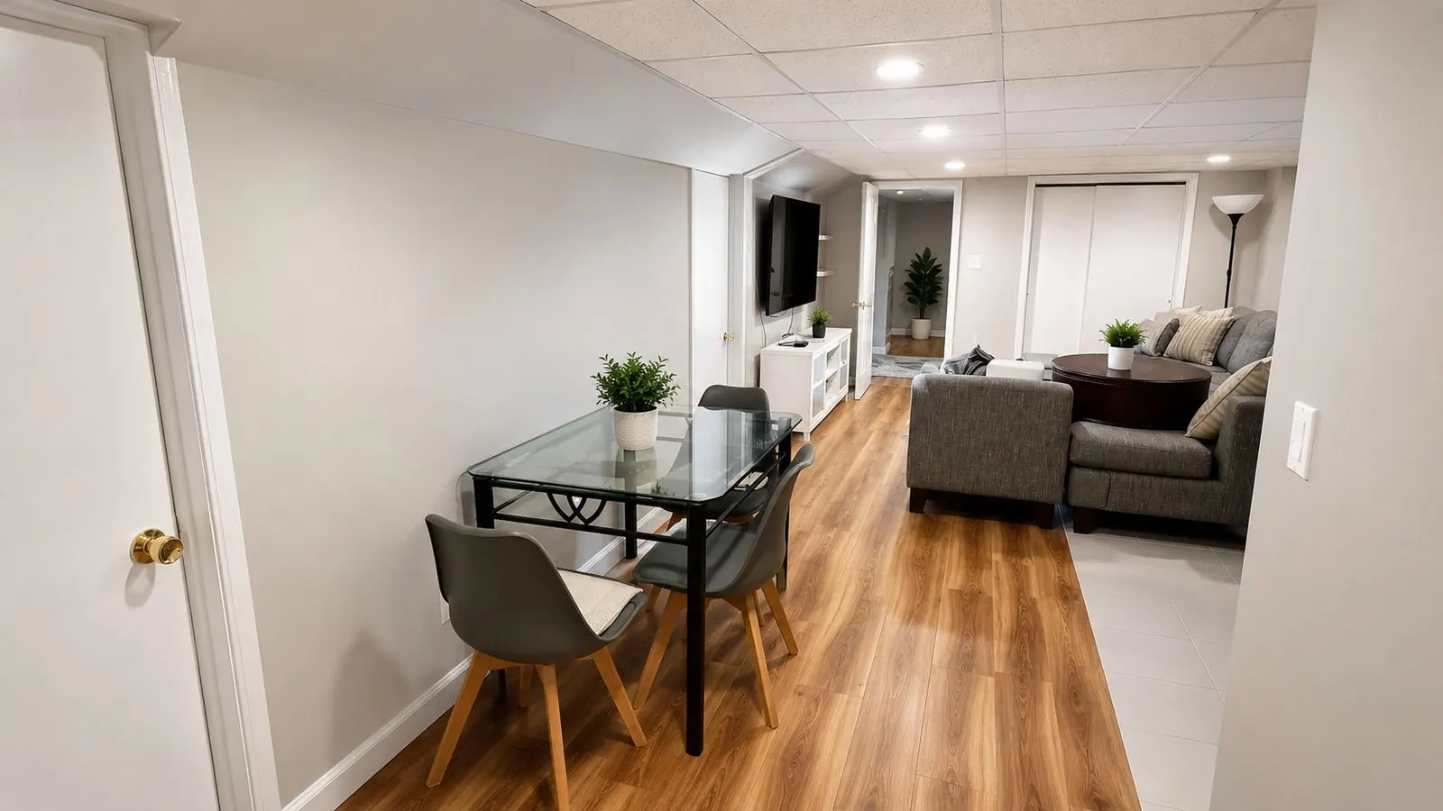 Finished work: Basement Renovation & Painting - Hillside, NJ by L&X Painting LLC